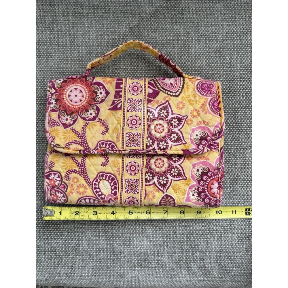 Vera Bradley Jewelry Trifold Hanging Travel Toiletry Organizer Book Bali Gold - Picture 2 of 12